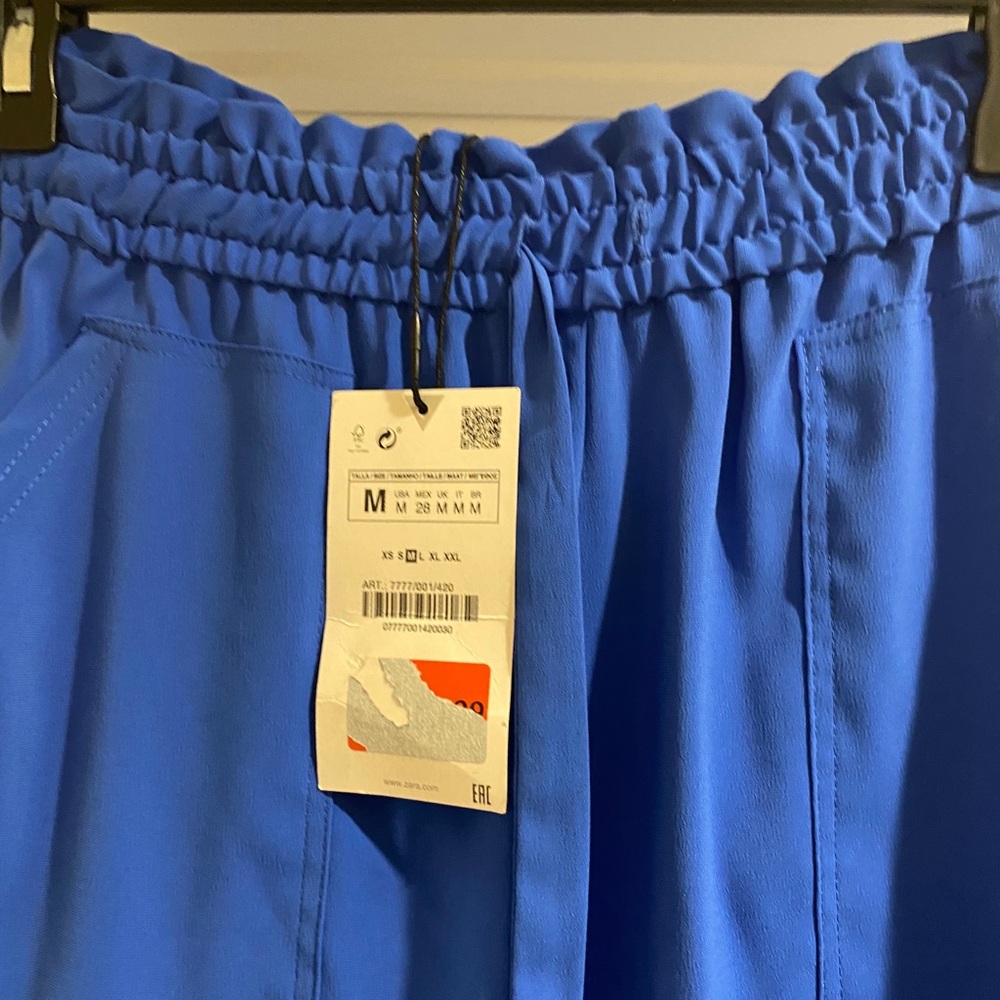 Zara Jogger/Tapered Blue Pants Size M NWT